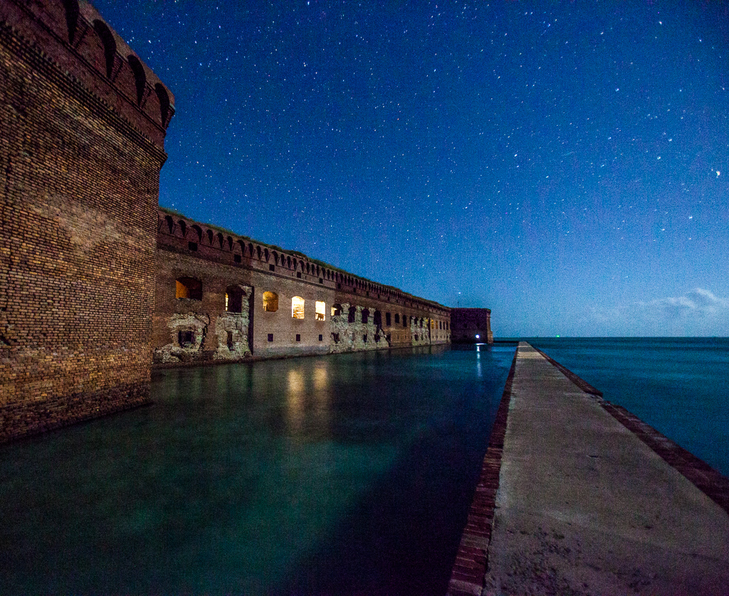 Fort Jefferson, Dry Tortugas, Florida Keys, Night