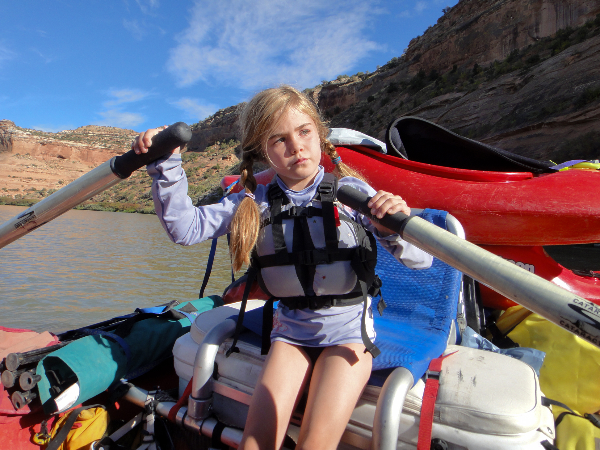 kid, child, rafting,Whitewater, row, Colorado River, Ruby, Horsetheif, canyon, adventure, family, play, outside, 